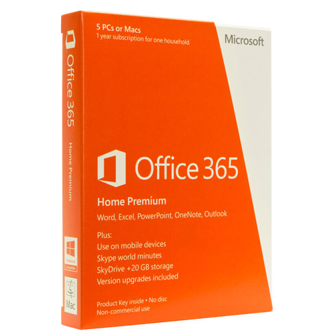 Office 365 Home 32-bit/x64 English Subscr 1YR APAC EM Medialess