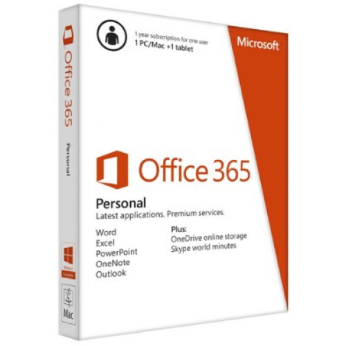 Office 365 Personal 32-bit/x64 English Subscr 1YR APAC EM Medial